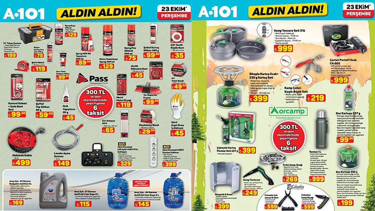 a101 yeni brosuru 23 ekim 2025 a101 aldin aldin katalogu bu hafta neler getiriyor a101 afisi ile belcika waffle makinesi cantali portatif ocak buharli temizleyici geliyor Oh9qja39.jpg